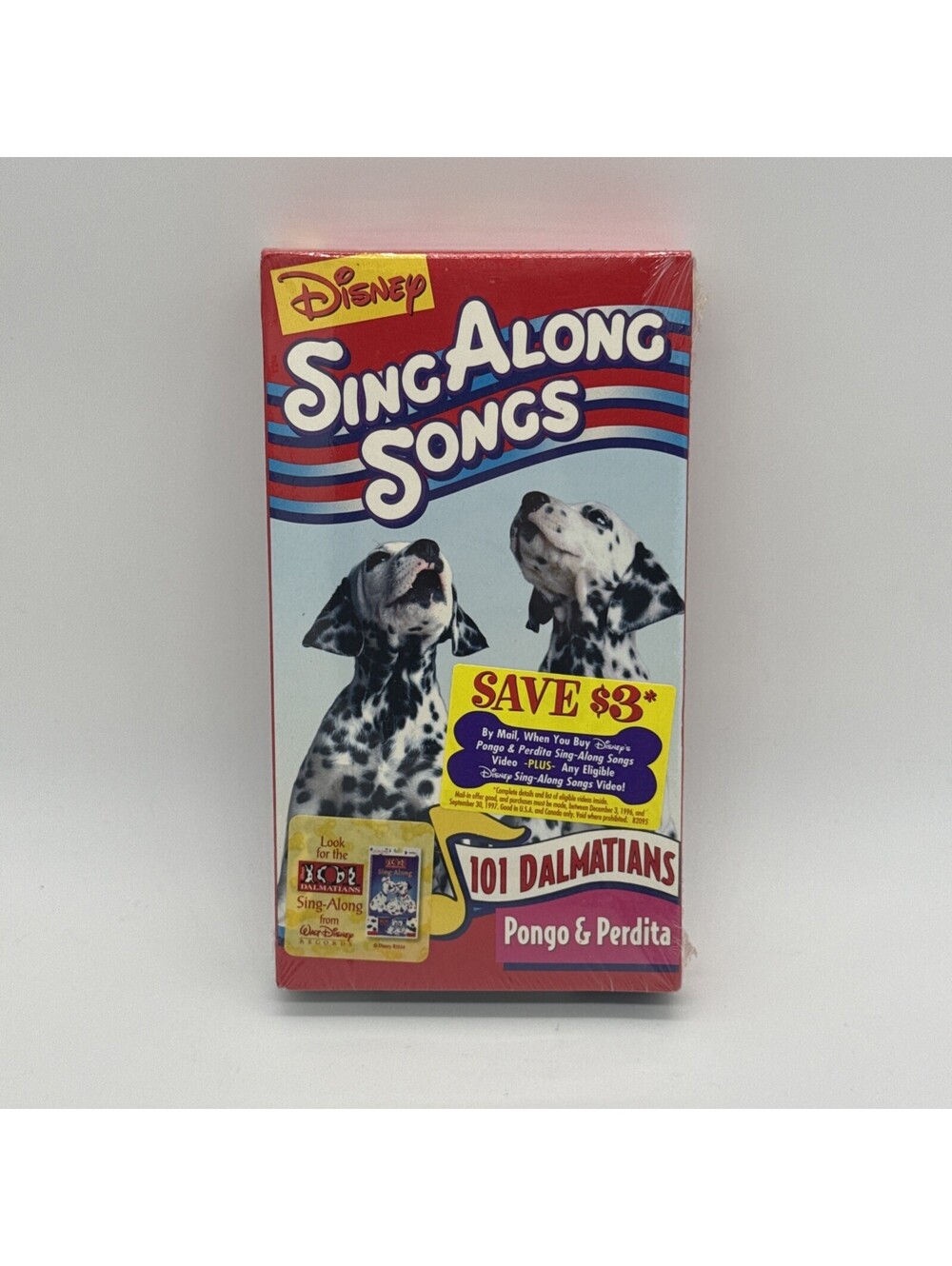 Disney Sing Along Songs 101 Dalmatians: Pongo & Perdita (VHS, 1996) NEW SEALED